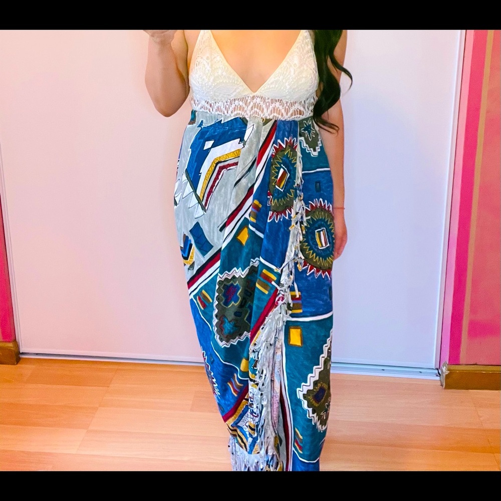 Colorful Geometric Patterned Skirt - Picture 7 of 16